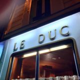 【パリ・フレンチ】Le Duc　〜年末のパリで新鮮な海の幸を堪能♪